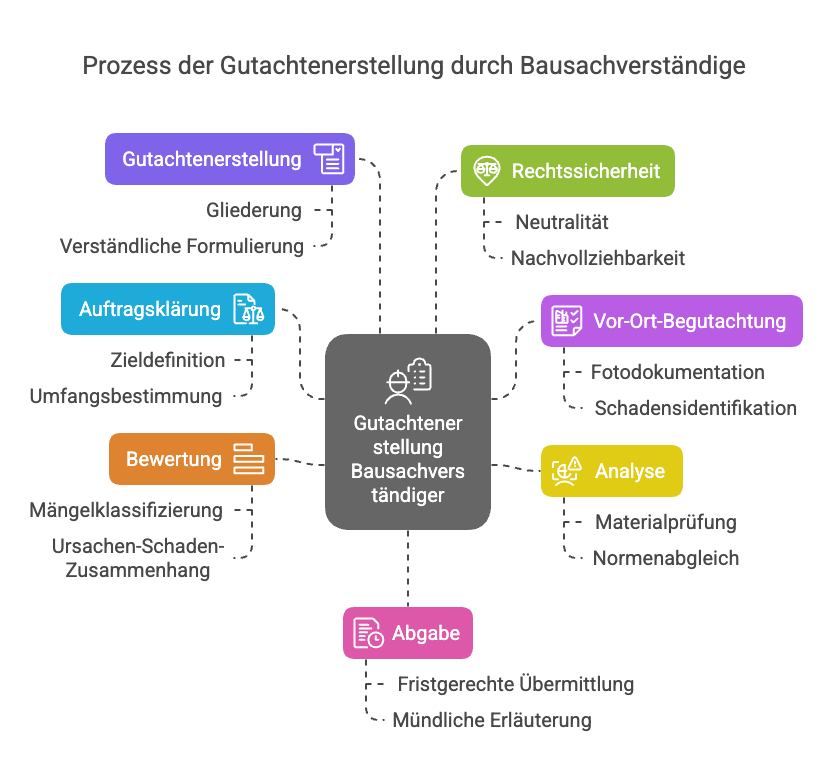 Gutachtenerstellung durch einen Bausachverständiger